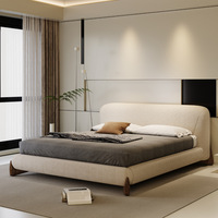 Meubles de maison modernes et ensemble de chambre à coucher lit de luxe king size ensembles de chambre à coucher d'hôtel cadre de lit boucle tapissé italien