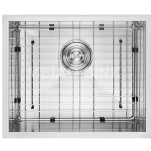 Premium SUSSingle Bowl <span class=keywords><strong>lavello</strong></span> da <span class=keywords><strong>cucina</strong></span> in acciaio inossidabile con griglia protettiva Design antigraffio facile da pulire - Product Image 1