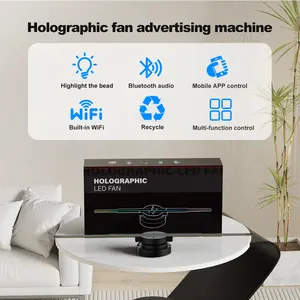 하이 퀄리티 베스트 세일 3d 홀로그램 프로젝터 팬 디스플레이 광고 장비 3d 환기 기계 3d 디스플레이 팬