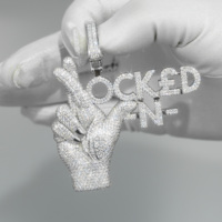 Vente en gros d'ensembles de bijoux Offre Spéciale chaîne de moissanite pendentif diamant iptv collier pendentif hip hop