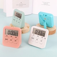 Minuteur électronique multifonctionnel silencieux avec logo OEM, nouveau design, pour étudiants, gestion du temps d'apprentissage, réveil.