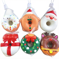Bestseller transfrontalier de Noël : Accessoire anti-stress en PU souple à rebond lent, Père Noël à presser