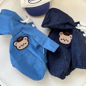 เสื้อแจ็คเก็ตยีนส์มีฮู้ดสำหรับฤดูใบไม้ร่วง/ฤดูหนาวสำหรับสุนัขพันธุ์ปอมเมอเรเนียน เท็ดดี้แบร์ บิชองฟริเซ่ ยอร์คเชียร์เทอร์เรียร์ - เสื้อผ้าสัตว์เลี้ยงอเนกประสงค์สำหรับ - Product Image 1