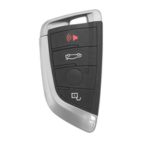 Clé de voiture télécommandée XNRKEY 3/4 boutons, puce ID49, 315/434/868 MHz, pour BMW Série F CAS 1 3 5 6 7 320 325 330 520 525, noire