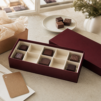 Maßgefertigte Schokoladen-Geschenkbox Luxuriöse Papierkarton-Süßigkeitenverpackung mit Logo für Konfekt und Festtagsgeschenke