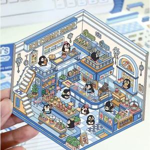 สมุดภาพน่ารักปี 2025 สติกเกอร์ตกแต่ง DIY 3 ชิ้นต่อแพ็ค ชุดออแกไนเซอร์ มี 4 แบบ สไตล์การ์ตูนและอนิเมะ - Product Image 5