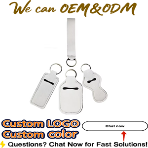 ที่ใส่ลิปบาล์มแบบพวงกุญแจน่ารัก ทำจากนีโอพรีน สำหรับงานซับลิเมชั่น ราคาโรงงาน - Product Image 2