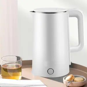 Electric Kettle 1.8L Double Layer Smart Home Appliances For Kitchen Mechanical Stainless Steel Shining Free Spare Parts 2 Years