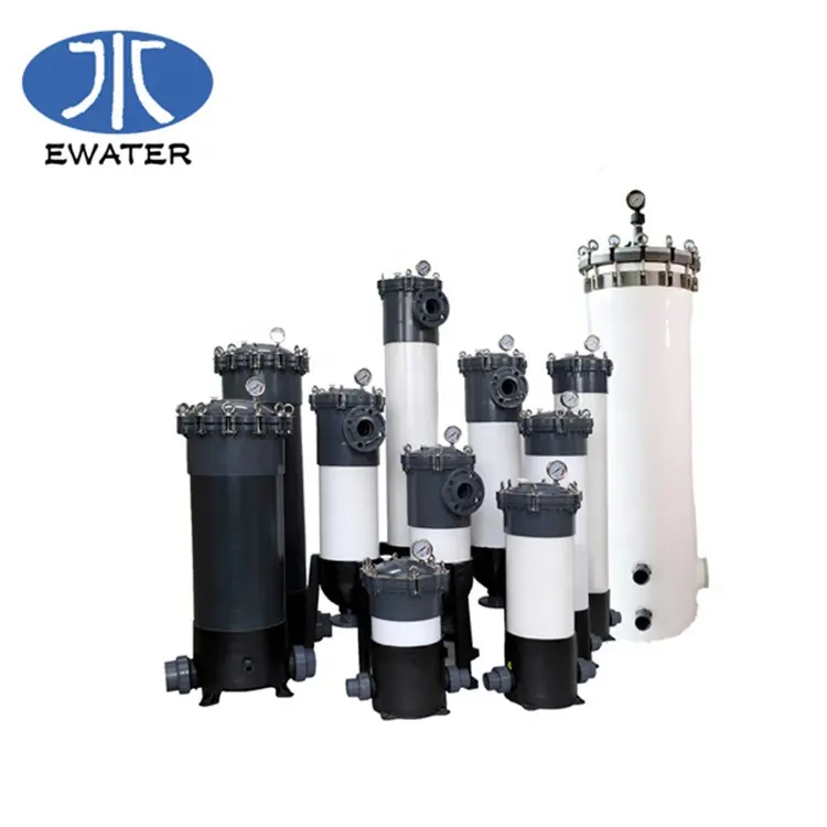 FRP fiberglass reinforced Plastic UPVC/PVC cartridge filter housing machine for water filter treatment system