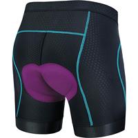 Shorts de cyclisme pour femmes personnalisés OEM, taille haute, en mesh respirant, avec rembourrage 3D, sous-vêtements de vélo pour femmes
