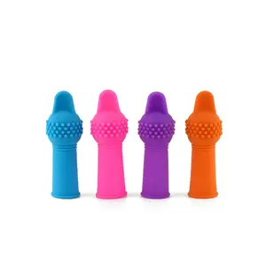 大人のセックスショップの女性のためのミニフィンガーバイブレーター指のおもちゃ振動指スリーブ
