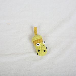 Gantungan Kunci Boba <span class=keywords><strong>Tea</strong></span> Rajutan Tangan Lucu, Mainan Cangkir Teh Susu Gelembung Benang Rajut, Boneka Kartun Kawaii, Gantungan Tas, Hadiah - Product Image 4