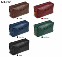 Sac de rangement pour maquillage en cuir PU crocodile avec logo personnalisé, fabricant de trousses de toilette de luxe, vente en gros