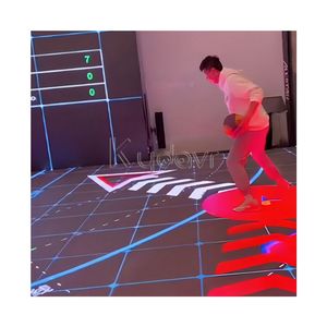 Parc d'attractions Multijoueur Activer Cerceaux Lumière LED Projection Ar Mur Sol Interactif Basketball Jeu de Carnaval - Product Image 5