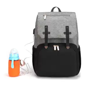 Diaper Bag Multi-functional Mommy Backpack Waterproof Maternity Travel Nappy Bags with USB Charging Port for Baby