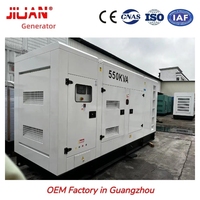 Grupo Electrógeno de 440kw 550kva con Motor Weichai WP13D510E311, Generador Silencioso Stamford 50Hz 60Hz, Precio de Fábrica en Guangzhou