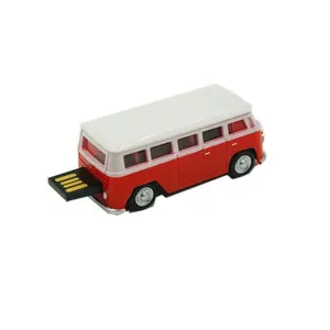 School Bus U Disk Mini Car Model 4GB 8GB 16GB 32GB 64GB Pendrive USB 2.0 Pen Drive Flash Memory Stick Drive Student Gift