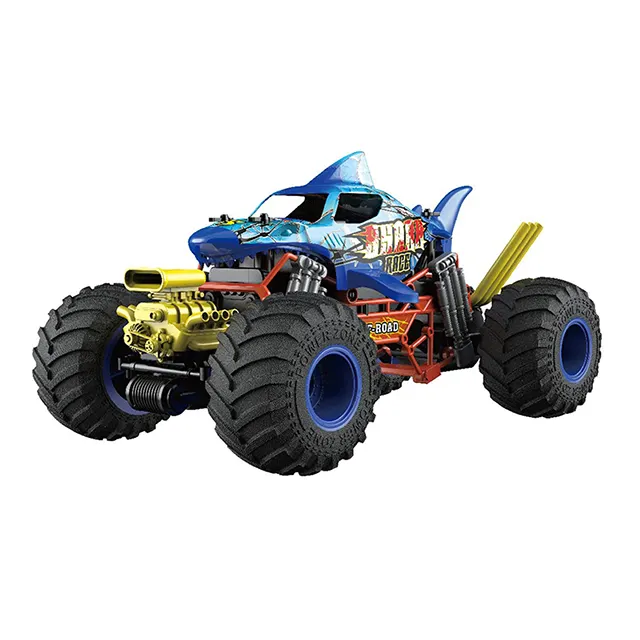 New arrival 2.4G shark electric rc off-road vehicle outdoor racing remote control car toys with light spray