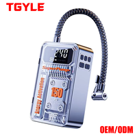 Pompe à air électrique portable pour pneus de vélo et de véhicule, 150 PSI, ABS, 60 W, filaire, avec écran LED numérique