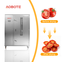 Industriële voedseldroger met temperatuurregeling, capaciteit 1000-1300 kg, voor fruit, groenten en ananas.
