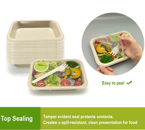 Máquina Selladora de Bandejas Manual Comercial con Cajas Bento para Llevar de Caña de Azúcar 100% Herméticas - Product Image 3