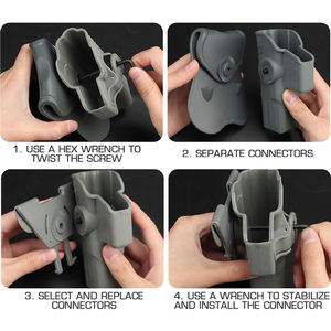 Fabrika OEM açık eğitim sağ el hızlı beraberlik bel kılıfı taktik tabanca kılıfı - Product Image 4