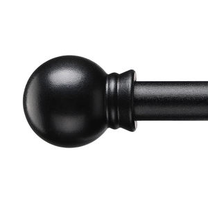 Juego <span class=keywords><strong>de</strong></span> Barras para Cortinas Decorativas Modernas <span class=keywords><strong>de</strong></span> 28-48 Pulgadas, 5/8 Pulgadas, Negro Mate, con Soporte <span class=keywords><strong>de</strong></span> Metal Resistente - Product Image 2