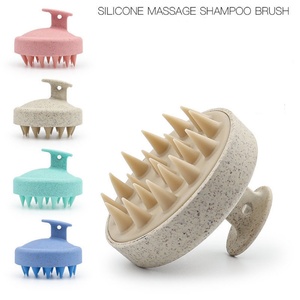 Silicone <b>Scalp</b> Massager <b>Brush</b> – Shampoo Scrubber for Hair Washing, Body Massager for Shower, Bath <b>Brush</b> – Soft Silicone Bristles - Product Image 2
