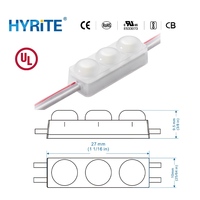 Module LED Hyrite économique, étanche et dimmable, Philips 2835 SMD IP67 DC12V 170 pour éclairage de lettres lumineuses, garantie 5 ans