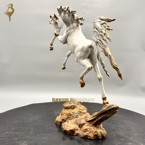 Artisanat en métal cadeau d'affaires petites statues de <span class=keywords><strong>cheval</strong></span> en laiton pour la décoration de table <span class=keywords><strong>blanc</strong></span> Art décor Bronze figurines de <span class=keywords><strong>cheval</strong></span> <span class=keywords><strong>arabe</strong></span> - Product Image 2