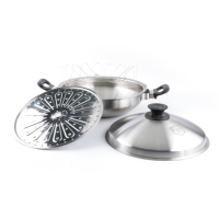 Yuantai vente chaude OEM/ODM 410/304 en acier inoxydable à frire chaude cuisson soupe stock vapeur pot
