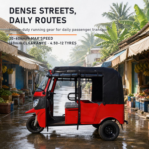 Tricycle à essence au meilleur prix, châssis en acier épaissi, grande capacité de chargement, rickshaw diesel pour le transport de petites marchandises et la livraison agricole - Product Image 4