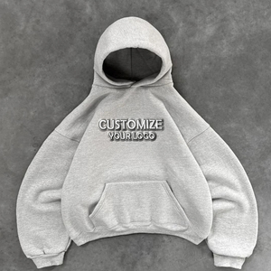 Hot Bán Tùy Chỉnh 3D Phun In Ấn Drop Shoulder Hoodies Nặng Boxy Người Đàn Ông Của Áo Thun Thời Trang Phố Mens Áo Thun Quá Khổ Hoodies - Product Image 1