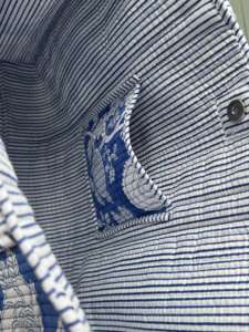 Sac fourre-tout en coton imprimé à la main vintage indien avec fermeture éclair pour femme, idéal pour le shopping, les cadeaux, les anniversaires, printemps, été, hiver - Product Image 4