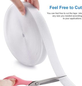 Tùy Chỉnh Tái Sử Dụng Nylon Polyester Fastener Băng May Trên Móc Vòng Dây Đeo Tự Dính Đen Trắng Đa-Mục Đích Móc Vòng Lặp Băng - Product Image 2