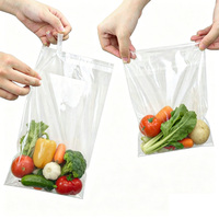 Op maat bedrukte transparante plastic zakjes voor fruit en groenten, zelfklevende verpakkingen voor groenten