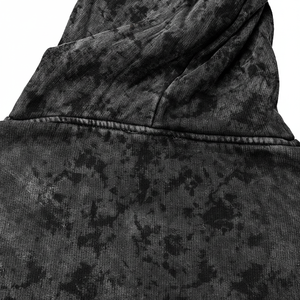 Fabricantes de ropa Sudadera con capucha desgastada lavada con ácido personalizada Sudaderas con capucha de calle mezcladas de algodón de gran tamaño Boxy Fit para hombres - Product Image 1