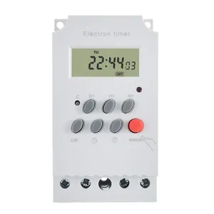 Minuteur numérique <span class=keywords><strong>programmable</strong></span> AC <span class=keywords><strong>220V</strong></span> 25A à rail DIN, contrôleur électronique avec écran LCD et <span class=keywords><strong>horloge</strong></span> – Offre spéciale - Product Image 2