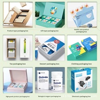 Boîte d'emballage en carton ondulé blanc épais personnalisé, boîte cadeau vide à double insert avec impression offset