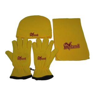 <span class=keywords><strong>Ensemble</strong></span> bon marché personnalisé <span class=keywords><strong>pour</strong></span> <span class=keywords><strong>homme</strong></span> : <span class=keywords><strong>bonnet</strong></span>, écharpe et gants en polaire unie avec logo brodé - Product Image 6