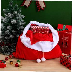 Decoraciones Navideñas, Mochila Navideña para Personas Mayores, Bolsa de Regalo de Dulces con Cordón, de Alta Gama, Gruesa y de Gran Tamaño - Product Image 2