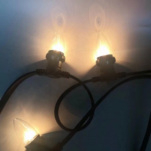 Ampoule Edison C35 220V <span class=keywords><strong>E27</strong></span> Coque en verre transparent <span class=keywords><strong>20W</strong></span> E12/17 Personnalisable Ampoule à incandescence à filament de tungstène rétro Décorative nostalgique - Product Image 6