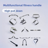 Accessoires de fitness pour musculation : Barre de tirage vertical en fer, Poignée de rameur, Corde de tirage arrière, Modèle 0001