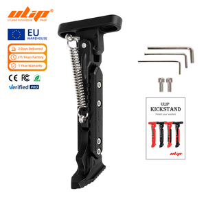ULIP V2 Black 17cm Aluminum Adjustable Kickstand for Max G30 Serial Scooters Foot Support Side <b>Stand</b> Anti-Slip Groove Design - Product Image 1