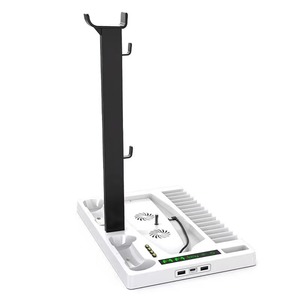 Estación de soporte de cargador con ventiladores de refrigeración, para consola <span class=keywords><strong>playstation</strong></span> 5, <span class=keywords><strong>psp</strong></span> 5, novedad, superventas, 2021 - Product Image 2