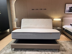 Matelas intelligent réglable et durable avec massage et housse en tissu tricoté en mousse à mémoire de forme taille King pour hôtels et chambres à coucher - Product Image 2