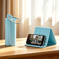 Support de téléphone et tablette rotatif, flexible et pliable GD440 avec mousqueton pour une utilisation mains libres