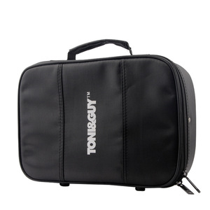 Sac de rangement portable multifonctionnel en PU pour outils de coiffure, étui pour tondeuse électrique et ciseaux de barbier, fermeture éclair, trousse de toilette - Product Image 3