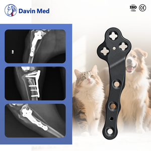 Placa de Bloqueo TPLO de Titanio Davin Med, Implante Ortopédico Veterinario, Placa Ósea Canina <span class=keywords><strong>para</strong></span> Cirugía de Rodilla en <span class=keywords><strong>Perros</strong></span>, OEM - Product Image 2