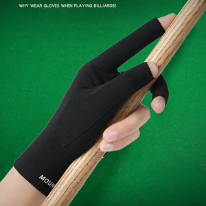 Gant de billard à 3 doigts ouverts, TP, sans couture, respirant, anti-transpiration, qualité tournoi, unisexe, pour le billard chinois à 8 boules - Product Image 3